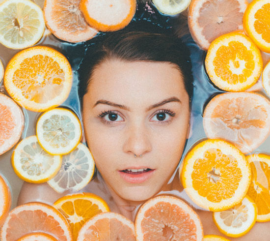 Client at Brooklyn Brows salon